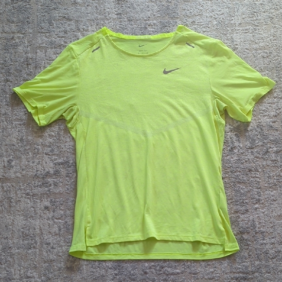 Nike Other - Nike Neon Yellow Short Sleeve Running Tee Size Small
